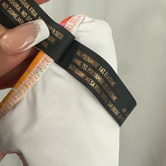 NWOT Vix Paula Hermanny lowana mustard giulia brazilian string bottom size M - Picture 7 of 8